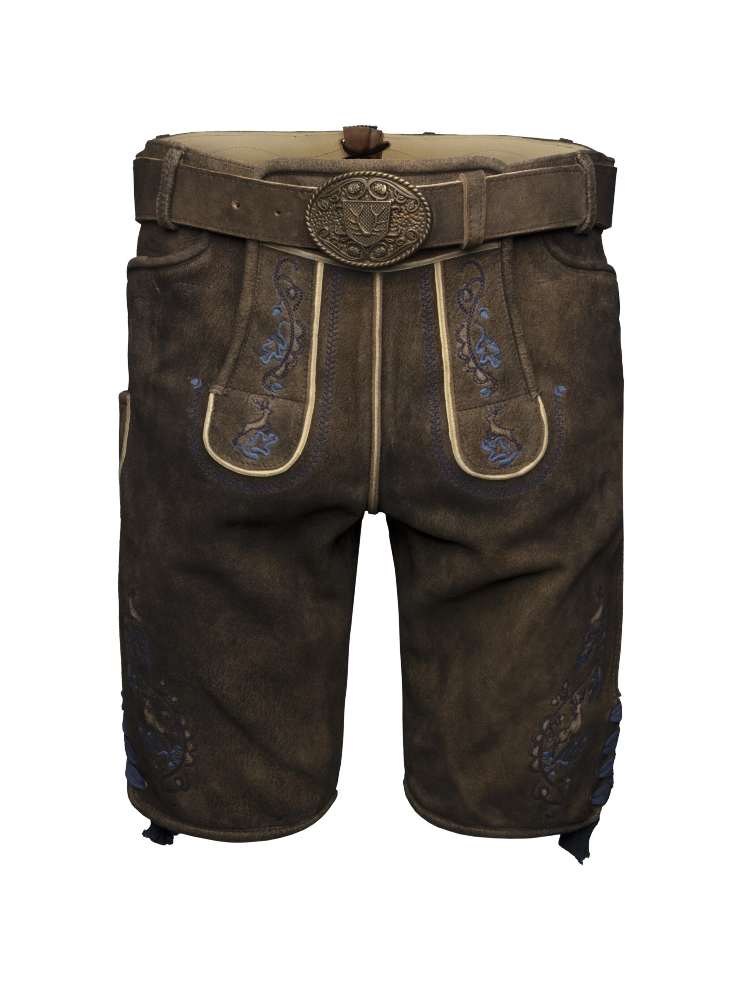 Krüger Buam Regular Trachtenhose 'Vasili' in Braun: Vorderseite