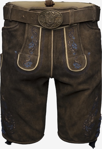 Regular Pantalon folklorique 'Vasili' Krüger Buam en marron : devant