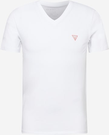 T-Shirt GUESS en blanc : devant