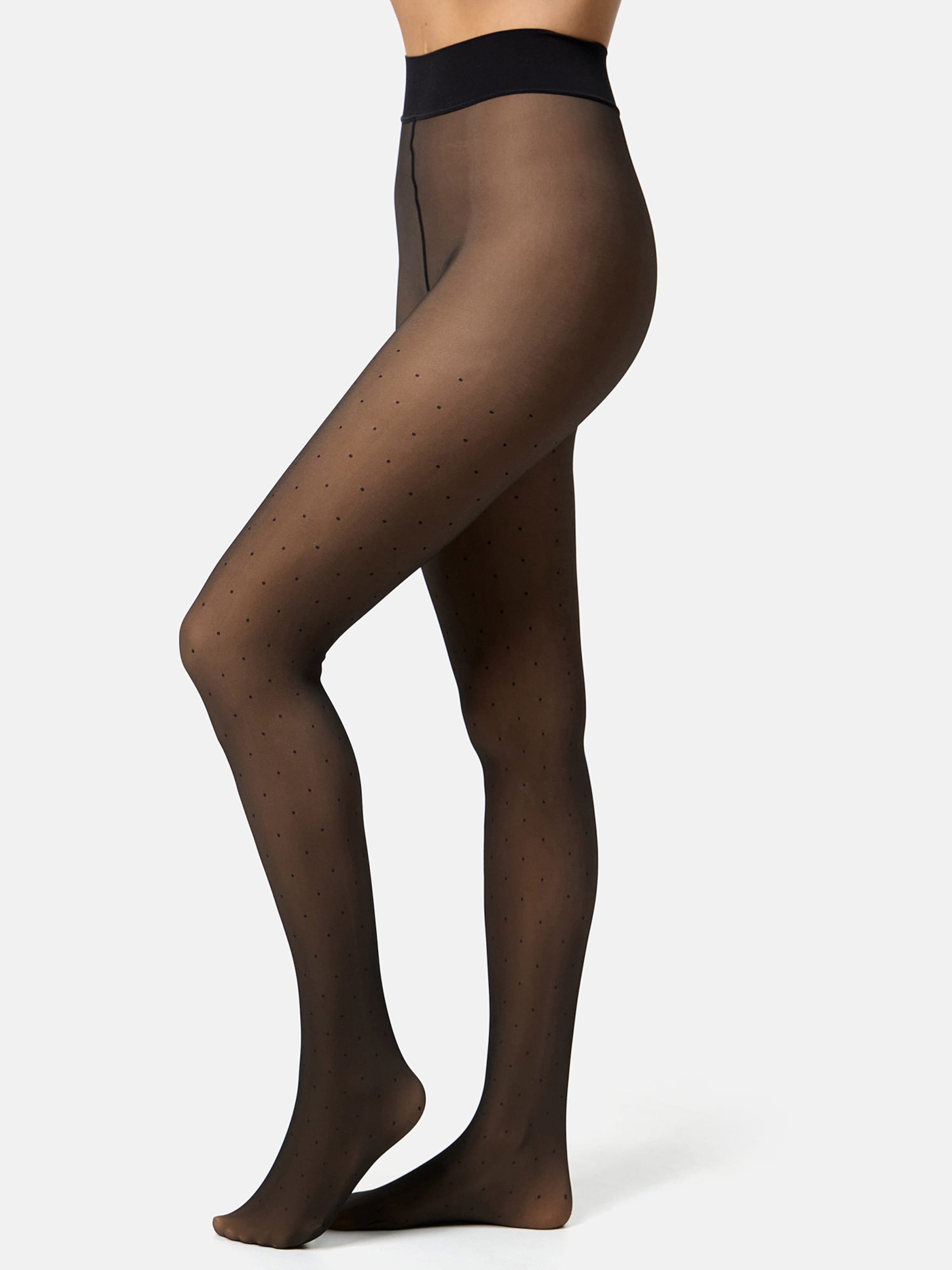 Nur Die Fijne panty ' Warm & Transparent haltbar 80 DEN Print ' in Zwart