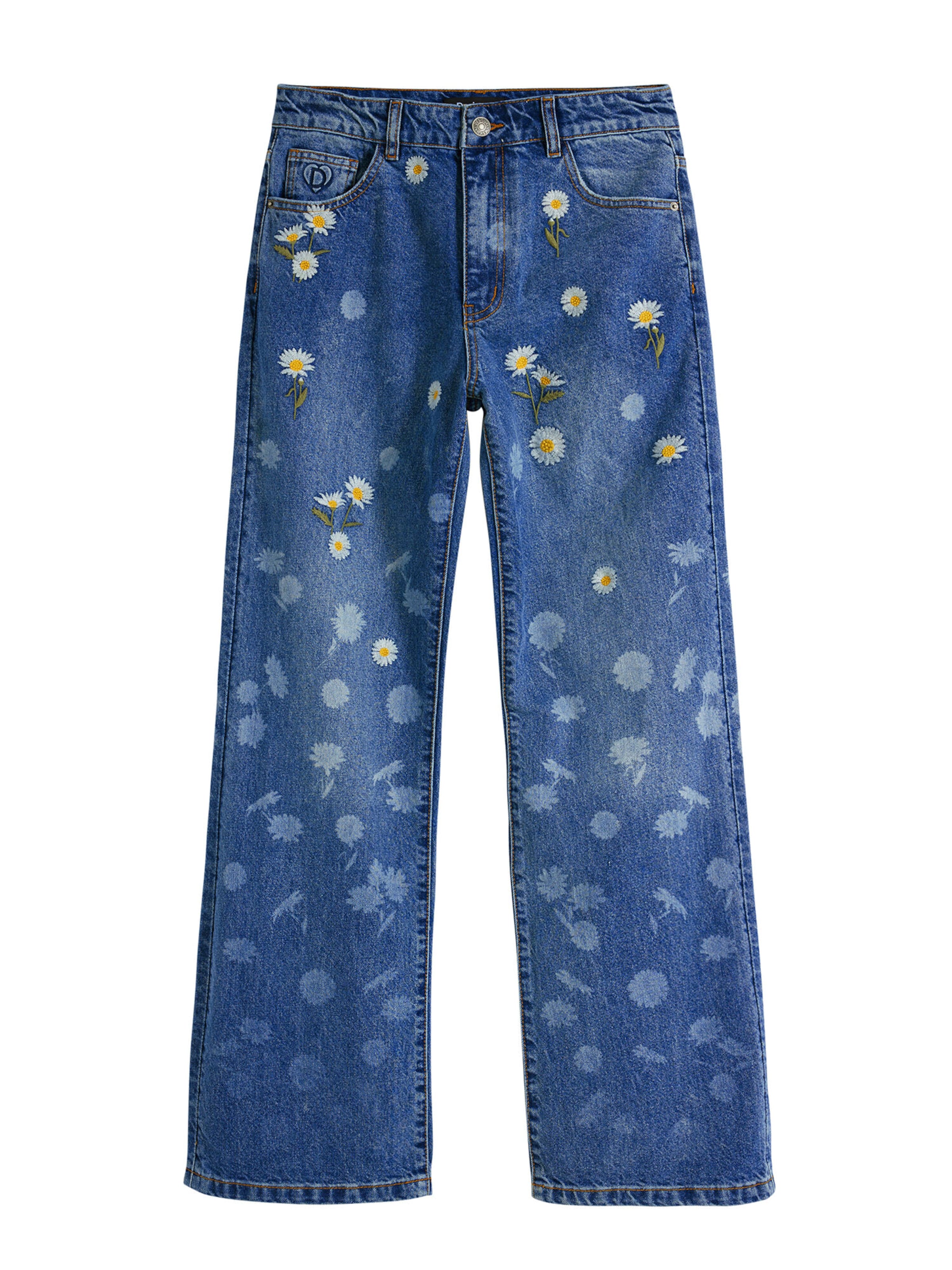 Desigual Regular Jeans in Blau: Vorderseite