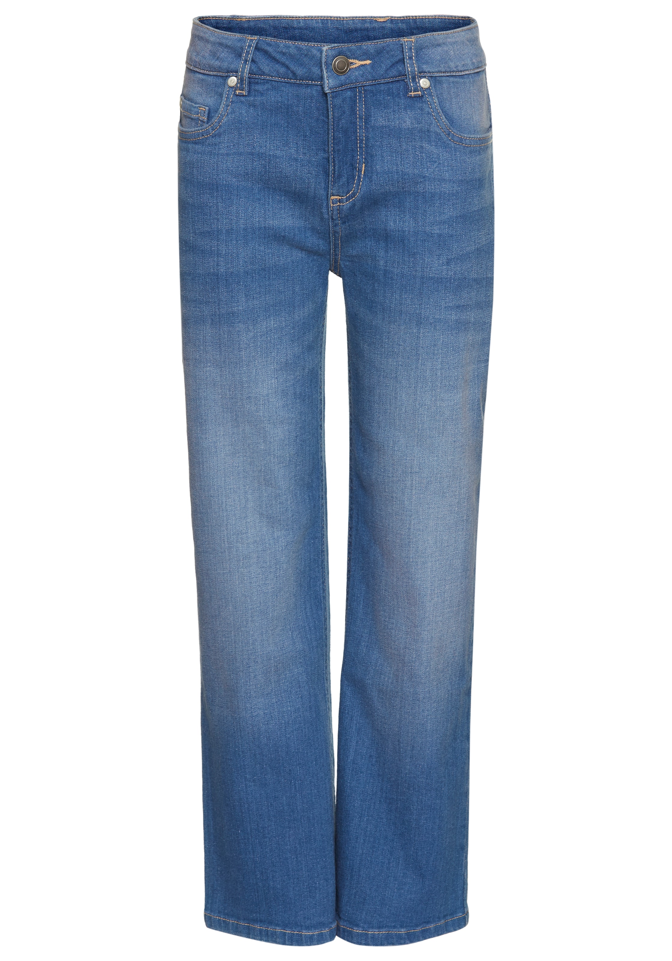 DELMAO Loosefit Jeans in Blau: Vorderseite