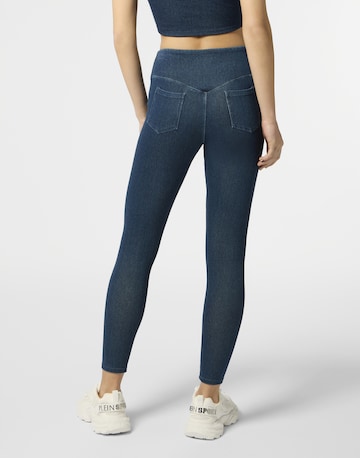 Plein Sport - Skinny Leggings en azul