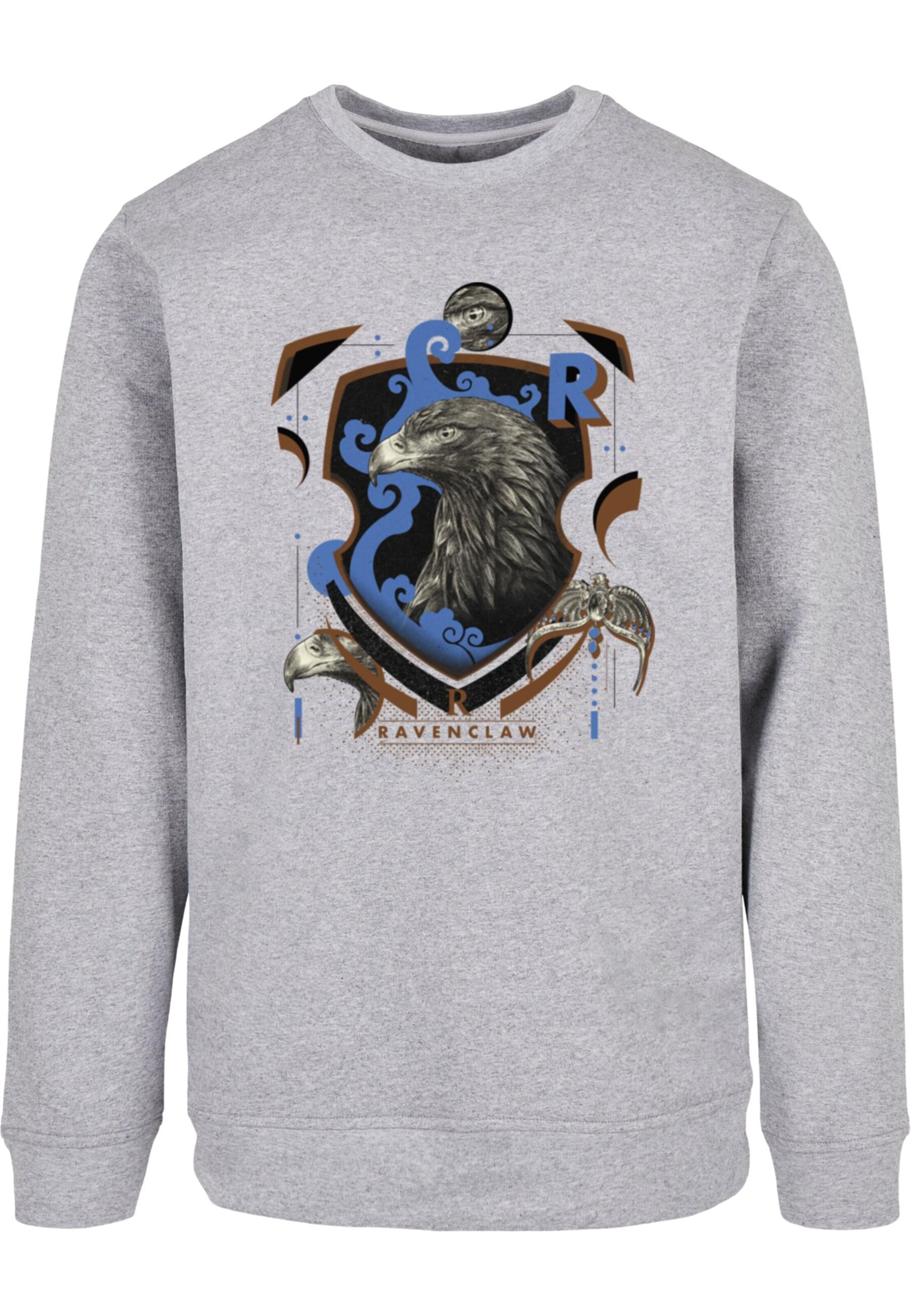 Sweat-shirt 'Harry Potter - Ravenclaw Shield' ABSOLUTE CULT en gris : devant