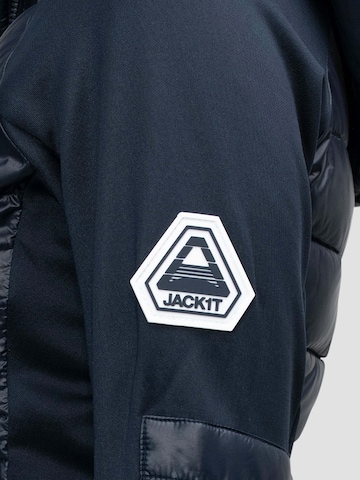 Giacca per outdoor ' Calypso Hybrid Hood ' di JACK1T in blu