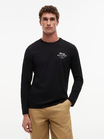 TOMMY HILFIGER Μπλουζάκι σε μαύρο: μπροστά