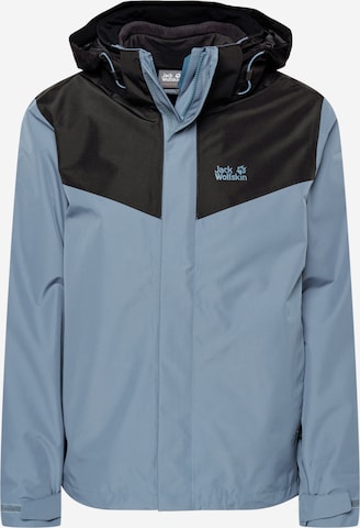 JACK WOLFSKIN - Casaco outdoor 'Arland' em cinzento: frente