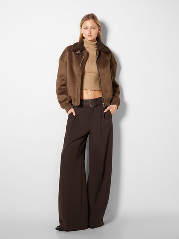 Bershka Between-Season Jacket in Brown