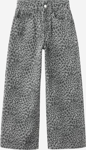 MANGO KIDS Wide leg Jeans 'WIDEL' in Grey: front