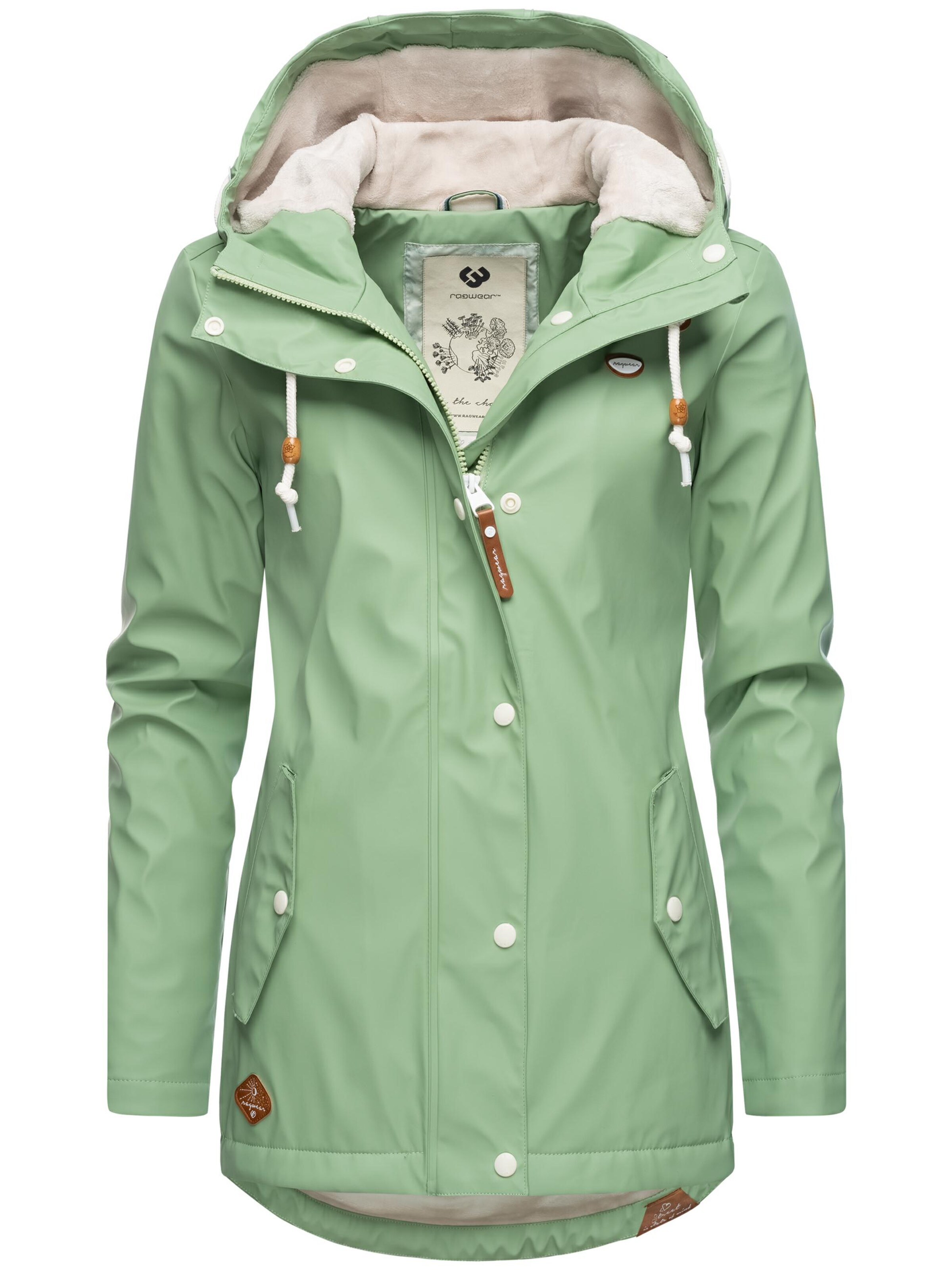 Ragwear Functionele jas 'Marge' in Groen: voorkant