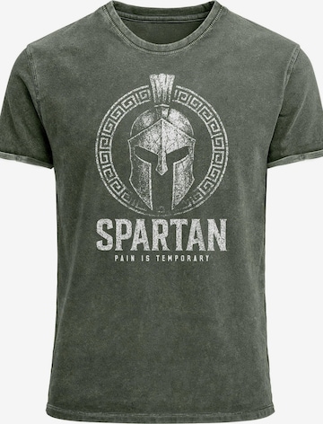 Neverless Shirt 'Spartan' in Green: front