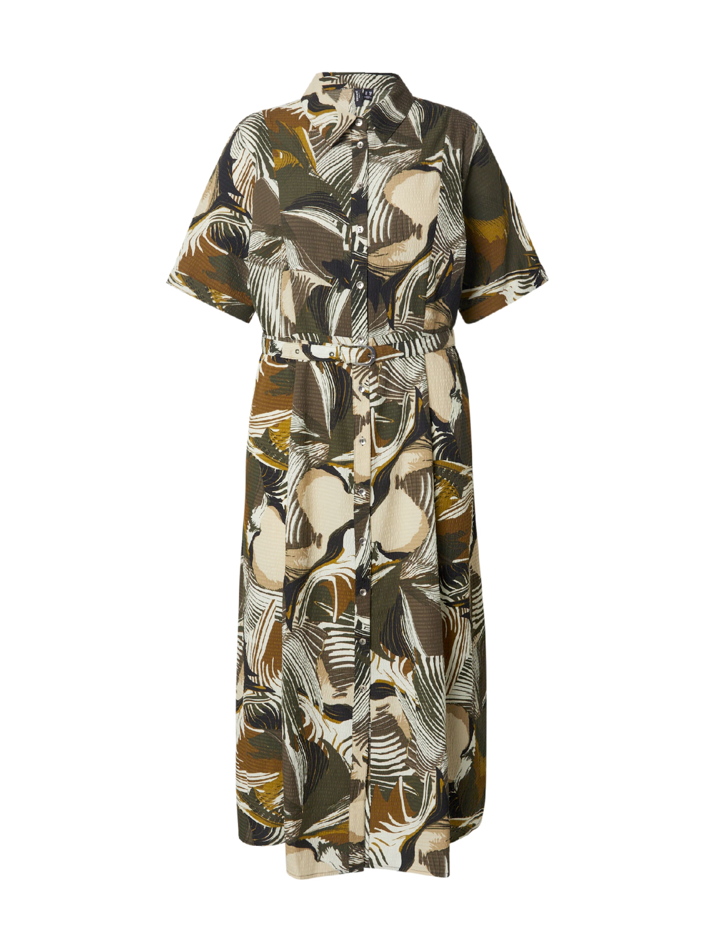 Vero Moda Curve Kleid 'VMCRUBY' in Grün: Vorderseite