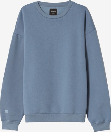 Bershka Sweatshirt in Blauw: voorkant