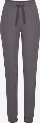 s.Oliver Широка кройка Панталон пижама в сиво: отпред