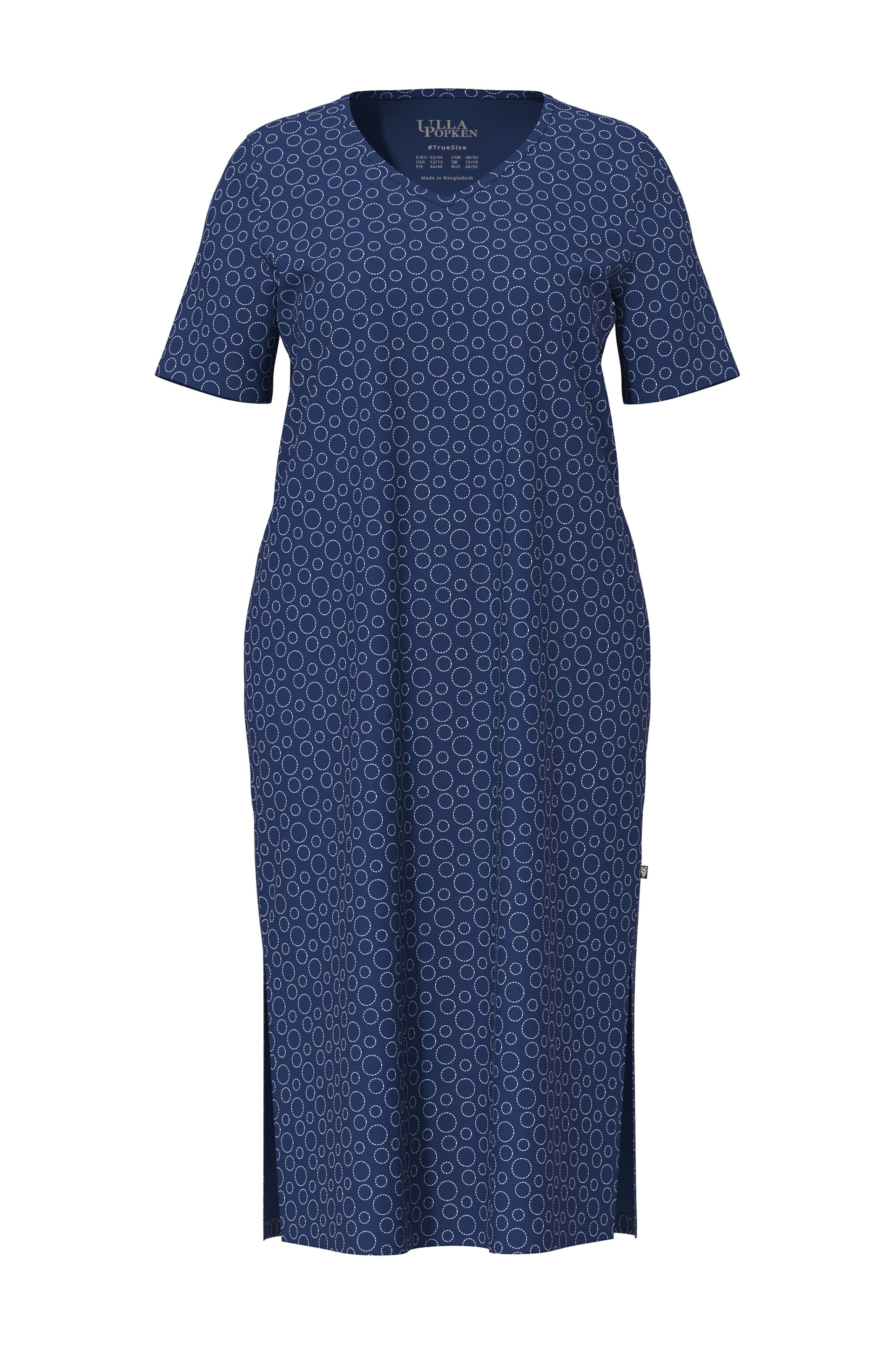 Ulla Popken Nachthemd in Blau: Vorderseite