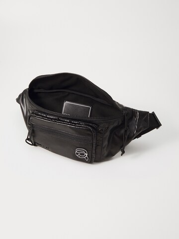 Karl Lagerfeld Gürteltasche 'IKON' in Schwarz: Rückseite