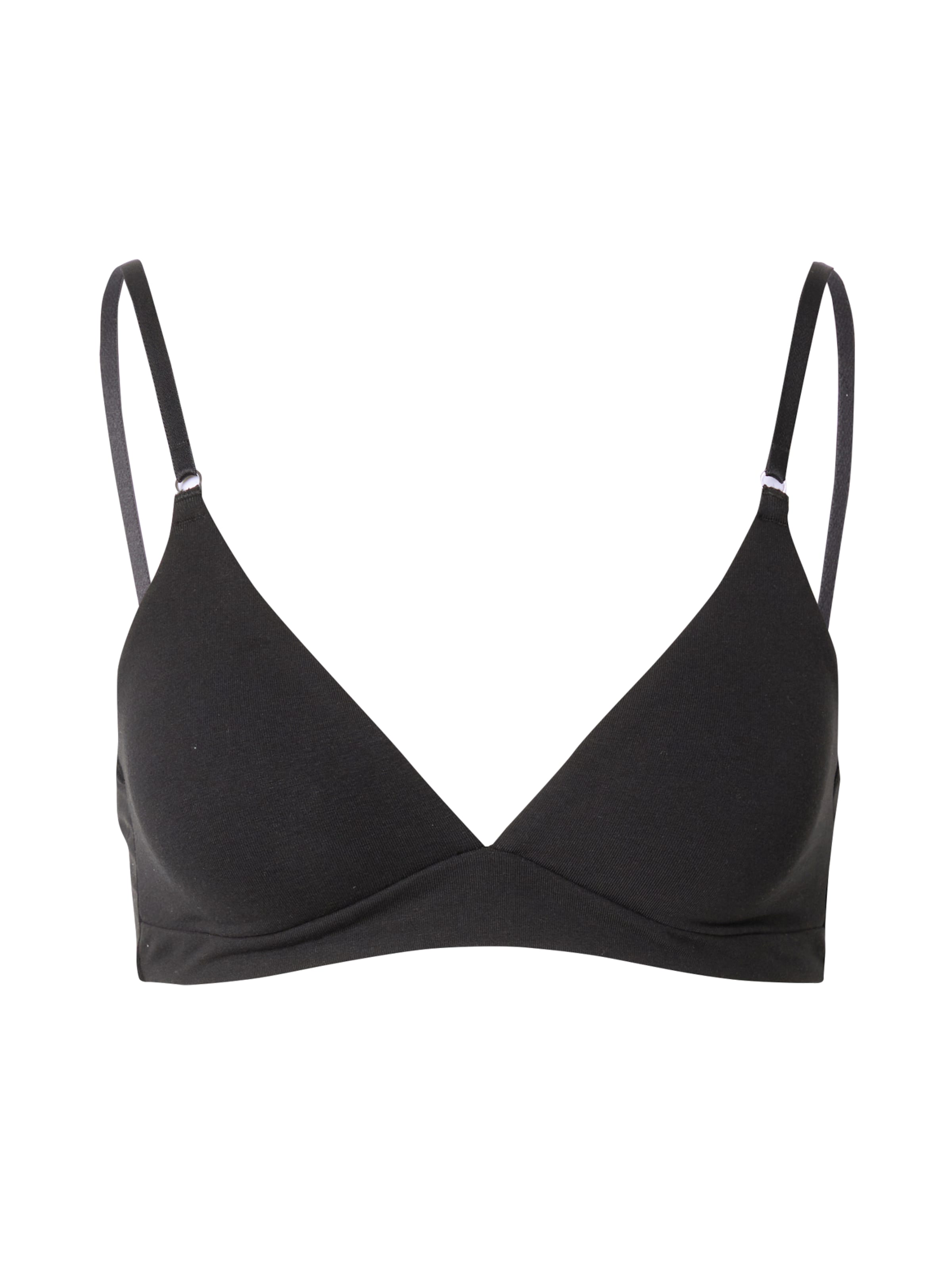 Lindex Triangle Bra 'Carin' in Black: front