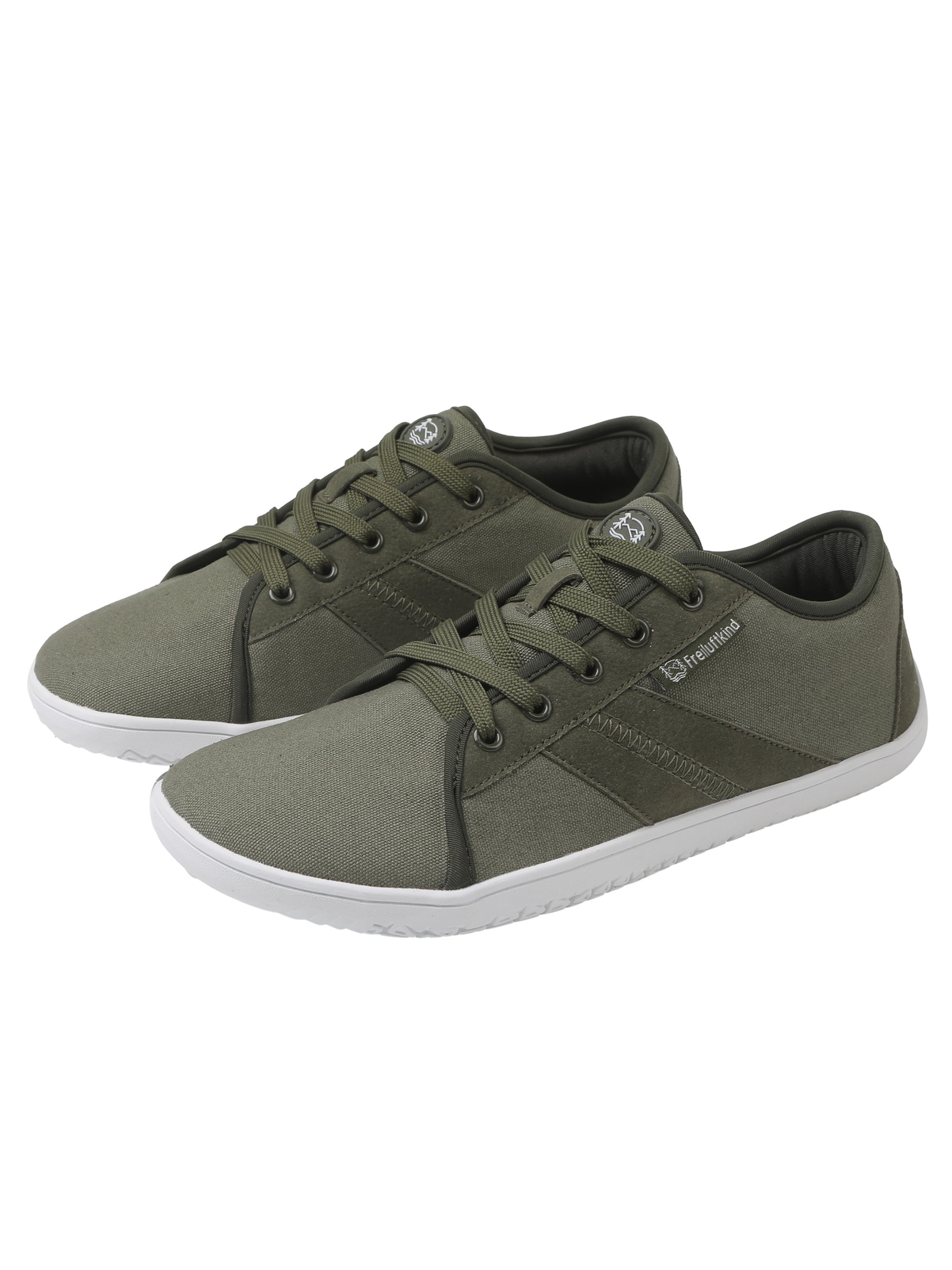 Freiluftkind Sportlicher Schnürschuh 'Baker' in Grün: Vorderseite