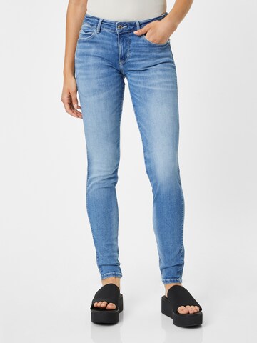 GUESS Slimfit Jeans in Blauw: voorkant