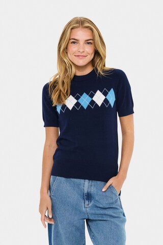 SAINT TROPEZ Pullover in Blau: Vorderseite
