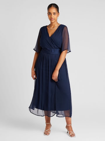 Vero Moda Curve - Vestido de gala 'MIA' en azul: frente