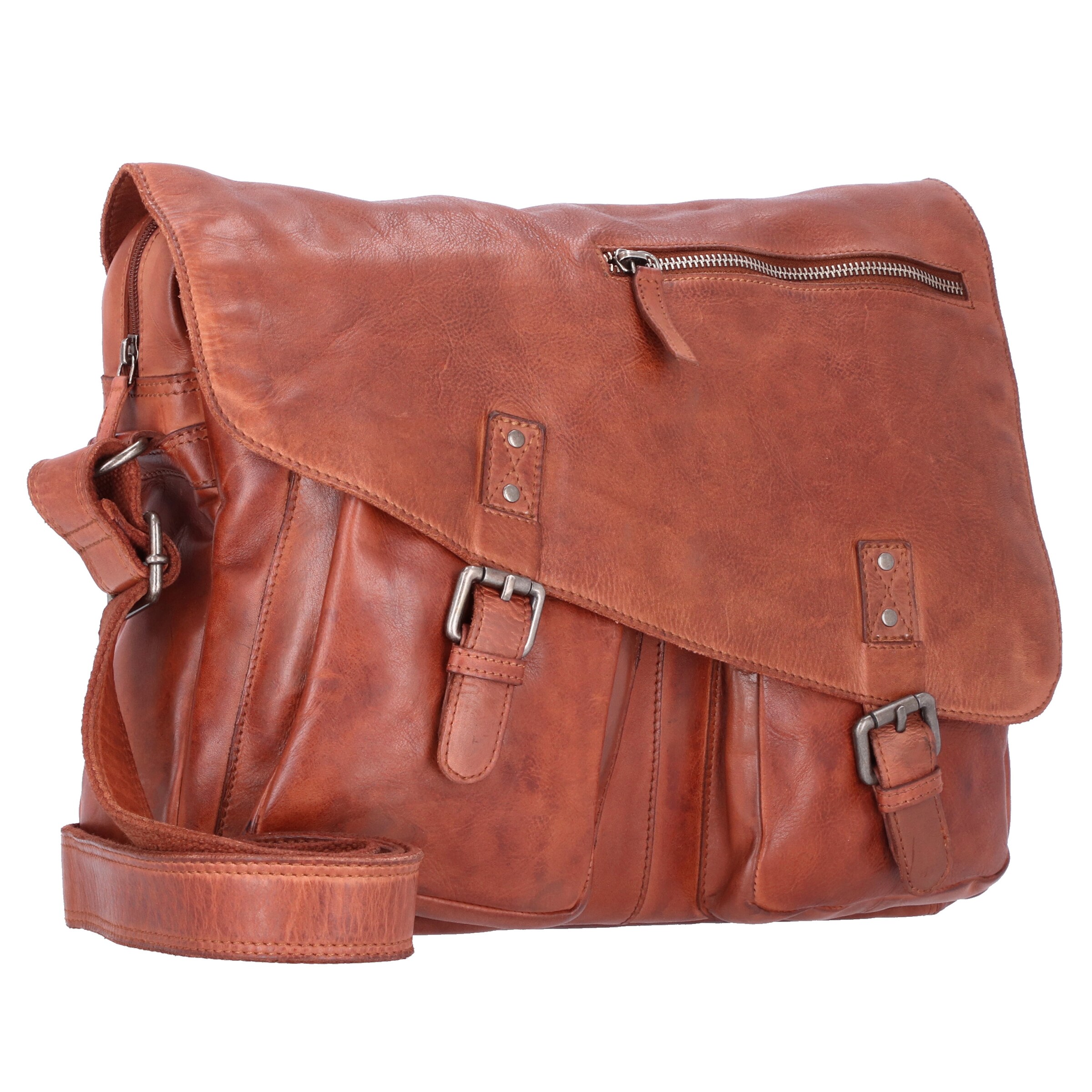 GREENBURRY Schoudertas 'Vintage' in Bruin