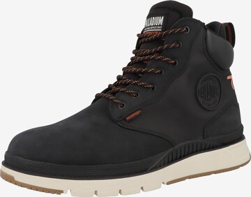 Palladium Lace-Up Boots in Black: front