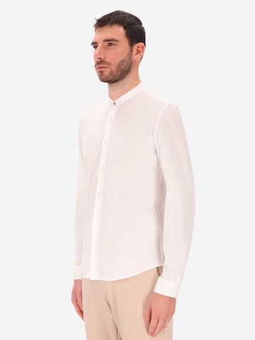 Distretto12 Slim fit Overhemd 'Tew' in Wit