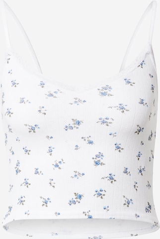 Top di BDG Urban Outfitters in bianco: frontale