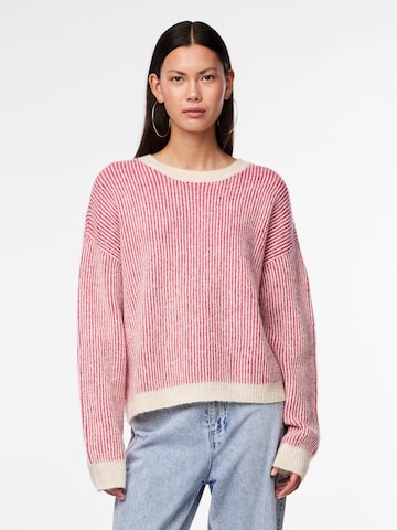 PIECES Sweater 'PCKarmen' in Pink: front