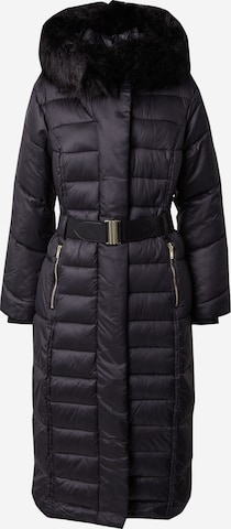 River Island - Abrigo de invierno en negro: frente