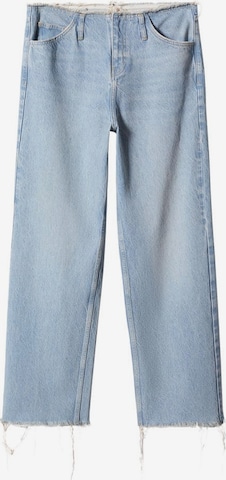 Wide leg Jeans 'frankie' de la MANGO pe albastru: față