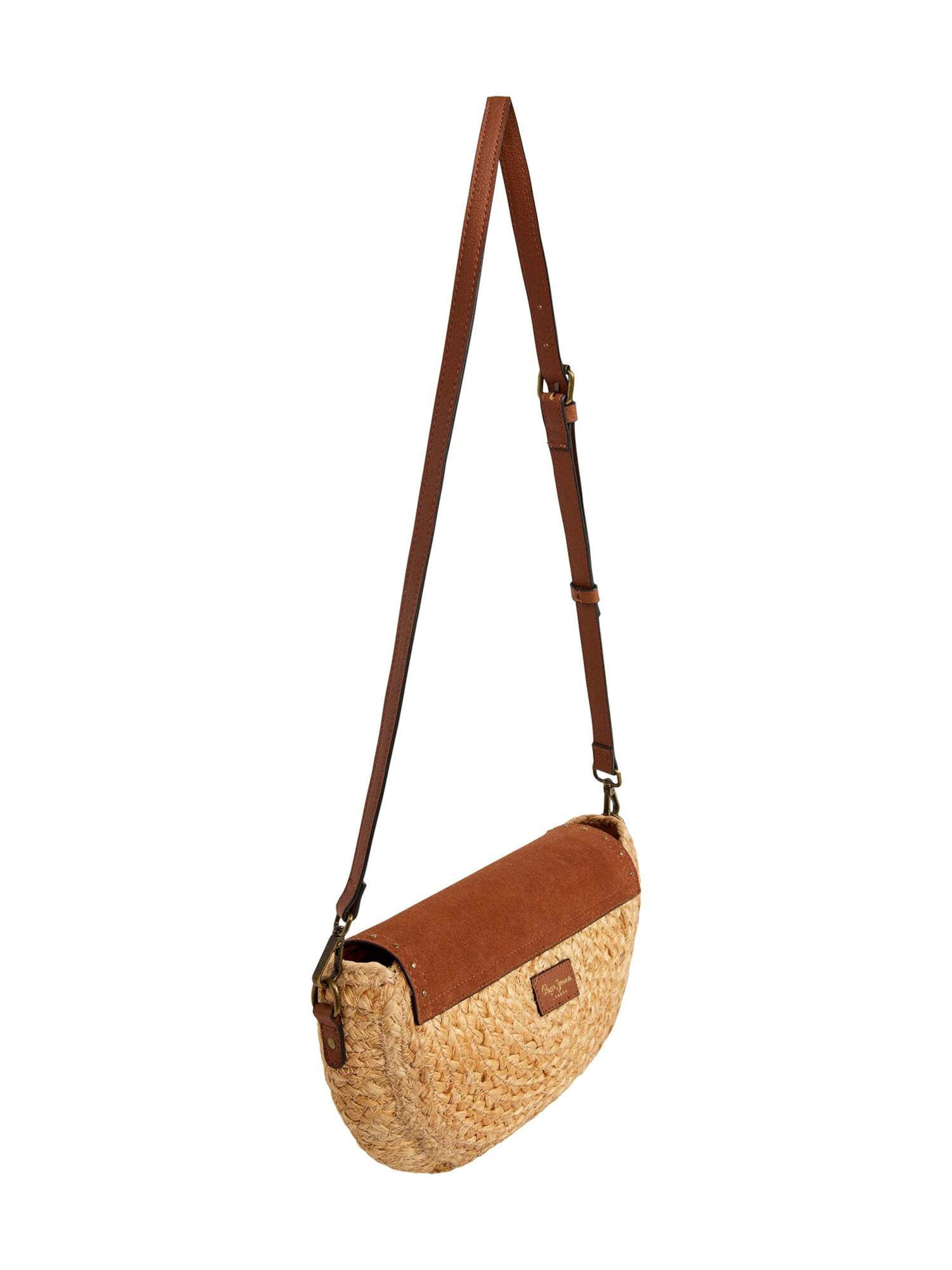 Pepe Jeans Schultertasche 'Saddie Barker' in Braun