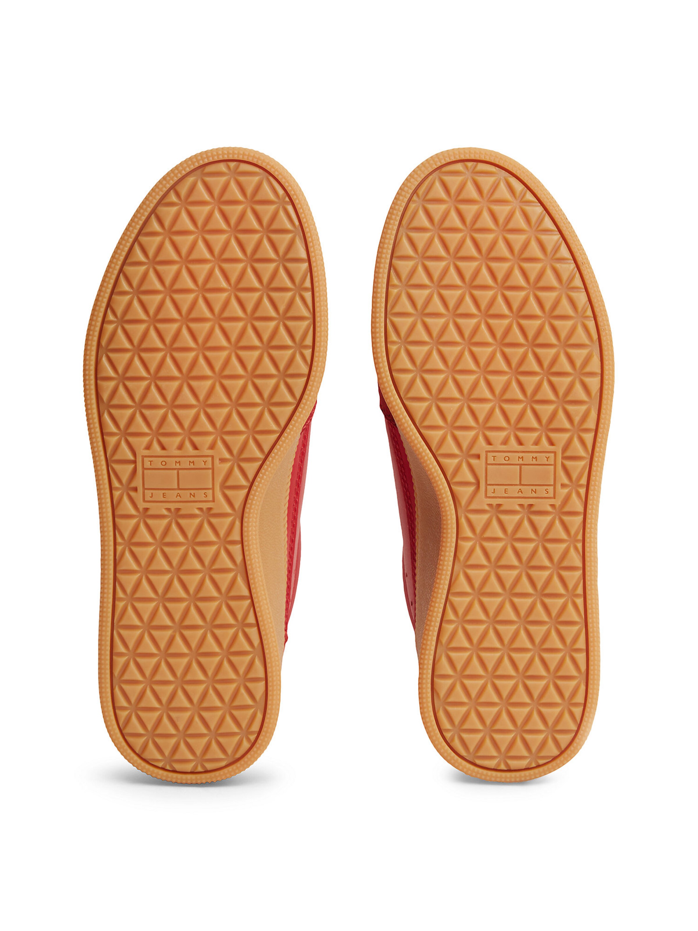 Baskets basses 'The Greenwich' Tommy Jeans en rouge