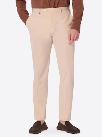 Distretto12 Regular Pantalon 'Arezzo' in Wit: voorkant