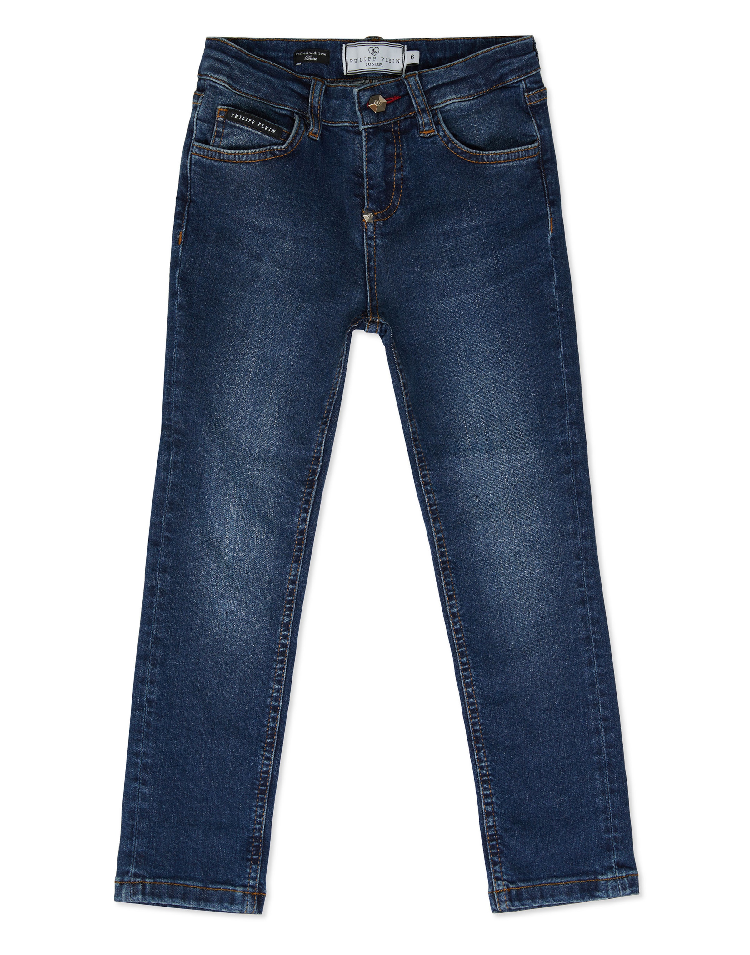 Slimfit Jeans 'Statement' di Philipp Plein in blu: frontale