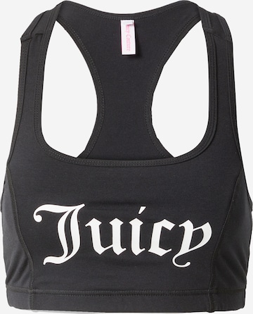 Juicy Couture Sport Urheilurintaliivit värissä musta: edessä
