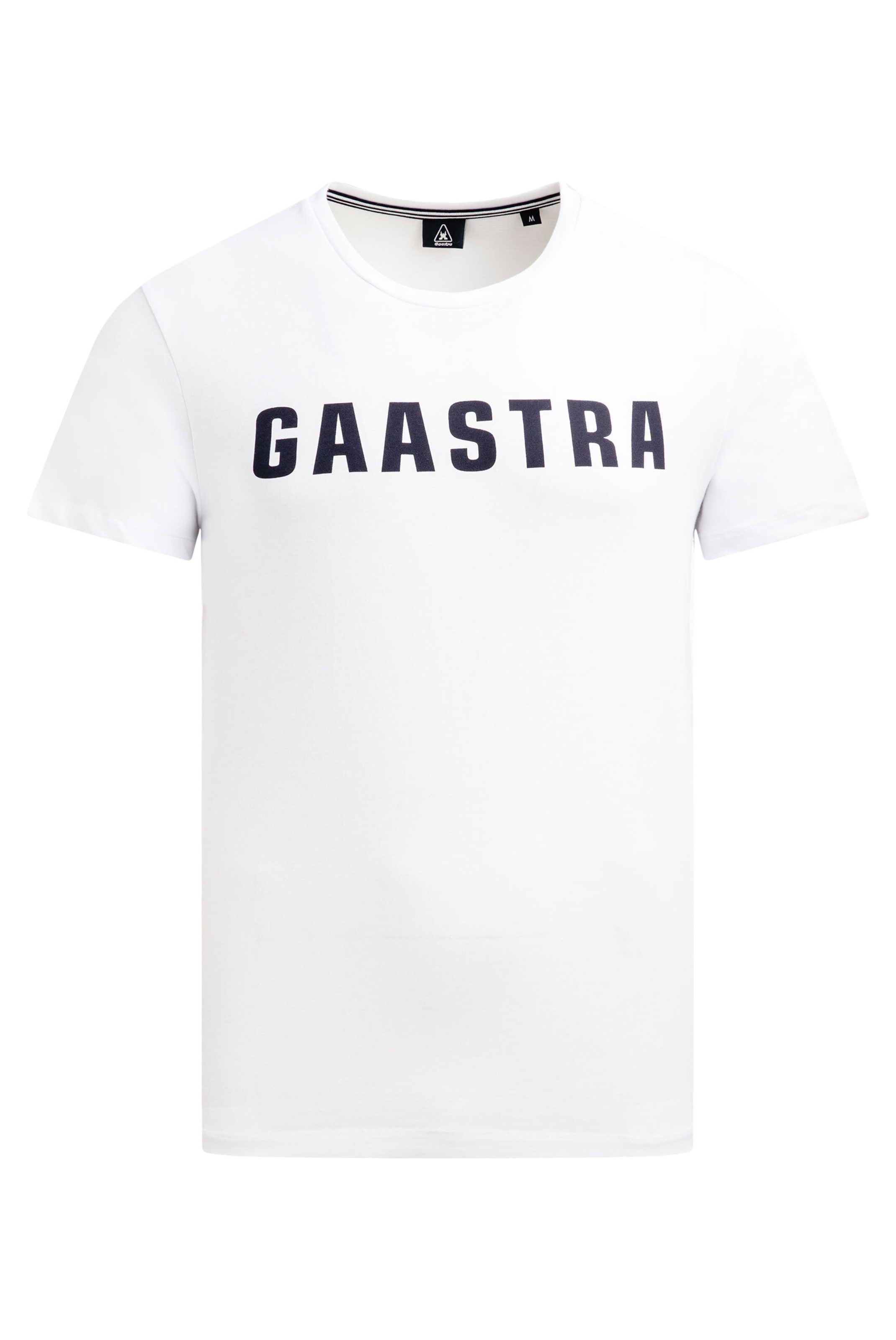 Gaastra Basic T-Shirt Rundhals mit GAASTRA Logo in Weiß: Vorderseite