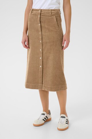 Part Two Rok in Beige: voorkant