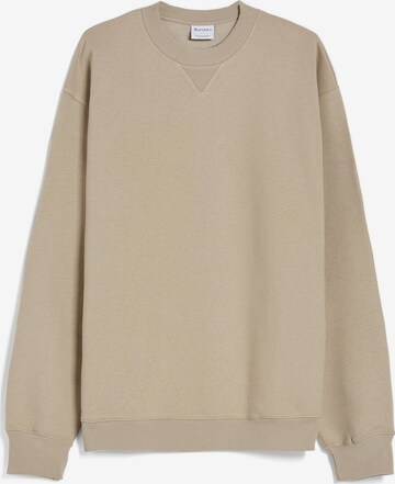 Sweat-shirt Bershka en beige : devant