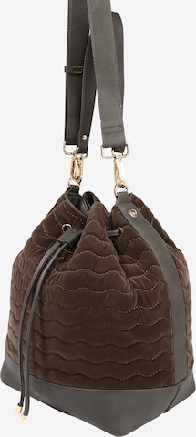 rosemunde - Bolso saco en marrón: frente