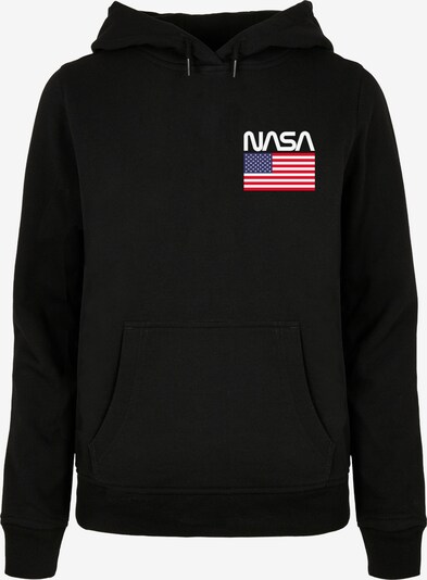 Merchcode Sweat-shirt 'NASA - Stars and Stripes' en bleu foncé / grenadine / noir / blanc, Vue avec produit
