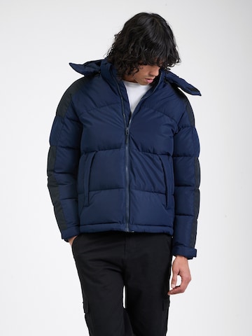 JACK & JONES Winterjas 'JCOAero' in Blauw: voorkant