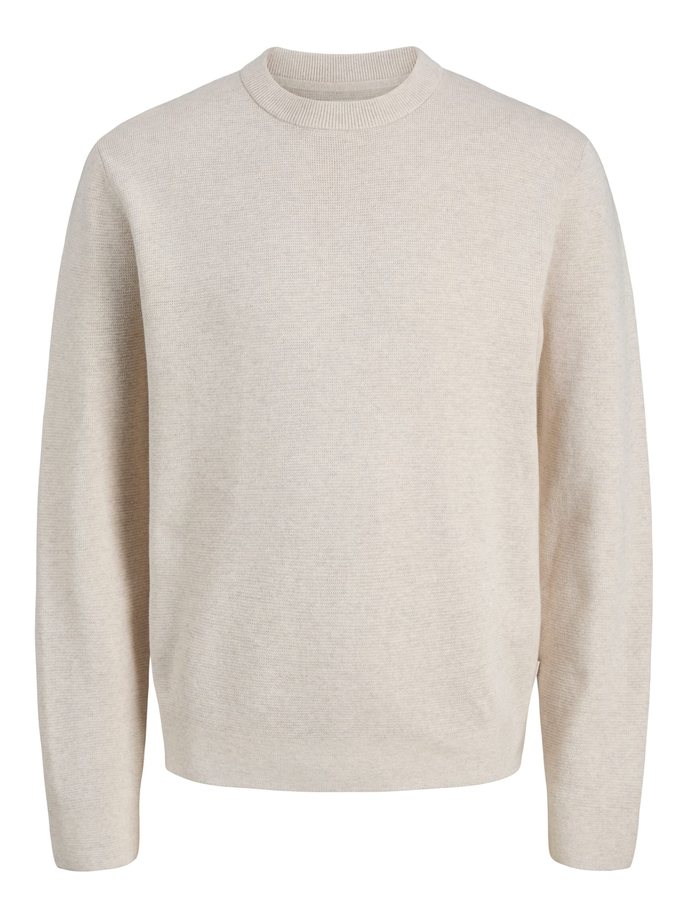 JACK & JONES Sweater 'Blamilano' in Beige: front