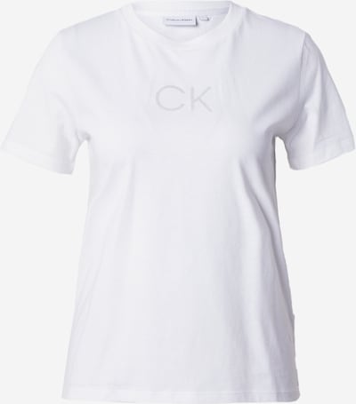 Marškinėliai iš Calvin Klein, spalva – pilka / balta, Prekių apžvalga