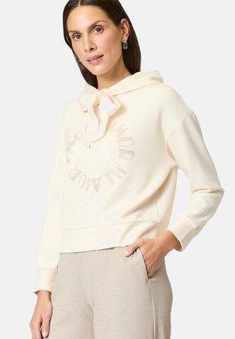 Felpa di zero in beige: frontale