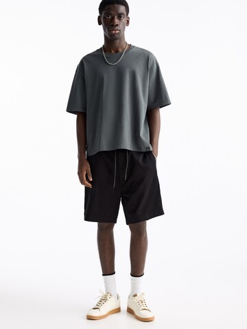 Pull&Bear Regular Broek in Zwart
