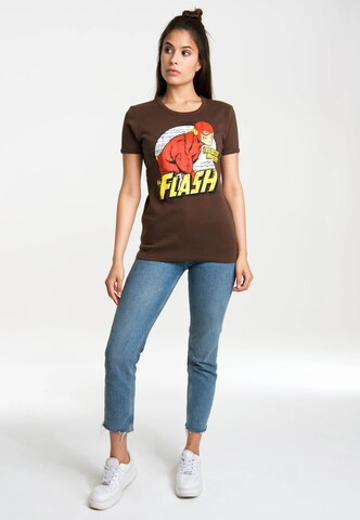 LOGOSHIRT Shirt 'Flash' in Brown
