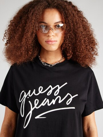 GUESS JEANS Tričko – černá