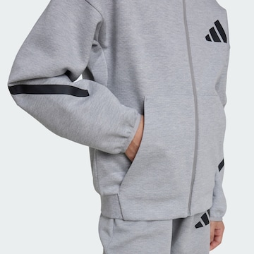 Veste de survêtement 'Z.N.E.' ADIDAS SPORTSWEAR en gris